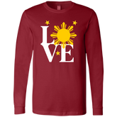 Love with Yellow Sun and Stars Unisex Jersey Long Sleeve T-Shirt